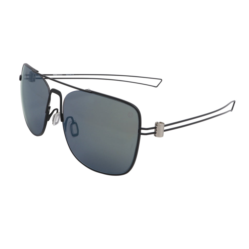 BREEZY | Momodesign eyewear MD517 Stainless steel squared sunglasses with fork temples, Momodesign eyewear MD517 方形雙橋不銹鋼太陽眼鏡