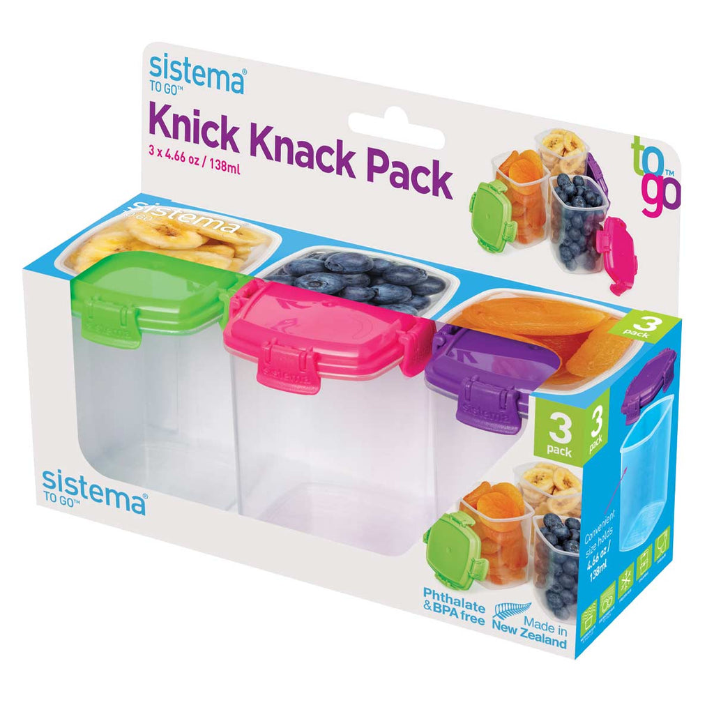 BREEZY | Sistema Knick Knack Pack Medium To Go, Sistema 保存盒3 件裝 (中裝)
