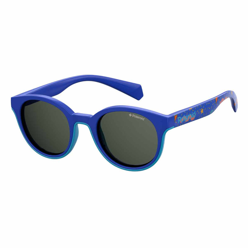 BREEZY | Polaroid PLD 8036/S Round Polycarbonate Kids Sunglasses, Polaroid PLD 8036/S 圓形聚碳酸酯兒童太陽眼鏡