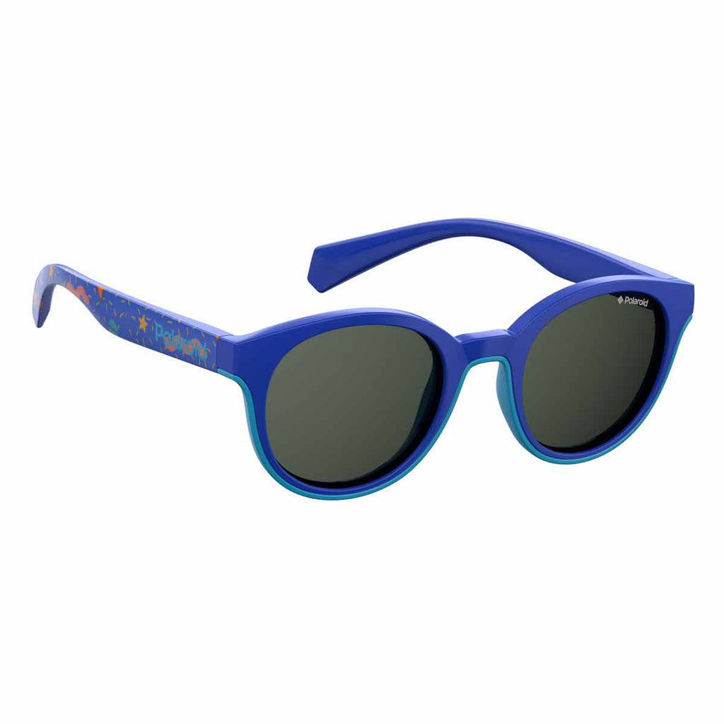 BREEZY | Polaroid PLD 8036/S Round Polycarbonate Kids Sunglasses, Polaroid PLD 8036/S 圓形聚碳酸酯兒童太陽眼鏡