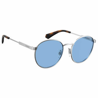 BREEZY | Polaroid PLD 8039/S Blue Round Metal Polarized Kids Sunglasses, Polaroid PLD 8039/S 藍色圓形金屬兒童偏光太陽眼鏡 