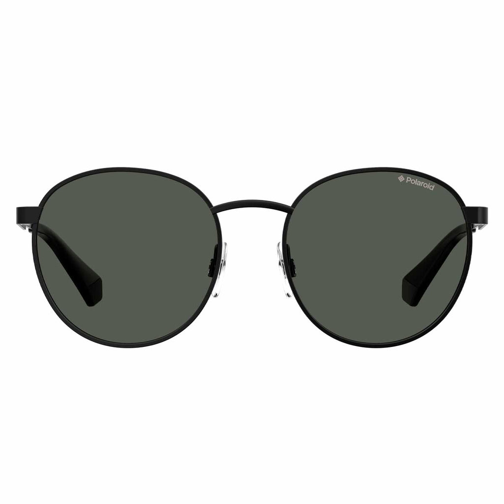 BREEZY | Polaroid PLD 8039/S Black Round Metal Polarized Kids Sunglasses, Polaroid PLD 8039/S 黑色圓形金屬兒童偏光太陽眼鏡 